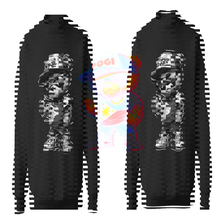 Unapologetically Pogi フィリピン国旗テディベア スウェットシャツ