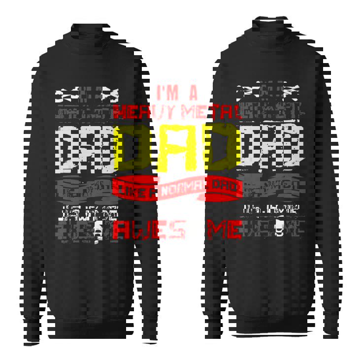 Uomo Heavy Metal Papà Amanti Della Musica Rock Regali Per La Festa Del Papà Felpa