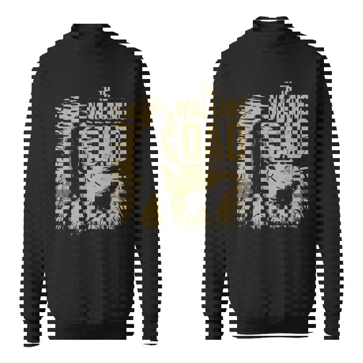 Uomo The Walking Dad Per Festa Del Papà Gassi Camminare E Cani Papà Felpa