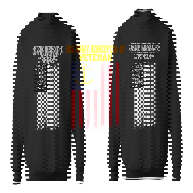 USS John F Kennedy CVA-67 Aircraft Carrier Veteran's Day Sweatshirt Unisex