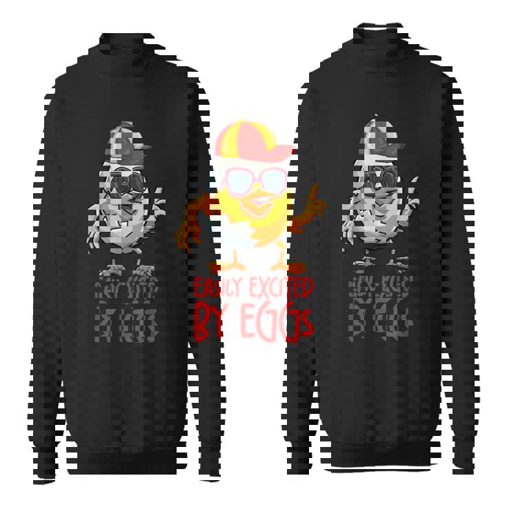 おもしろエッグが簡単に興奮するエッグ。 スウェットシャツ