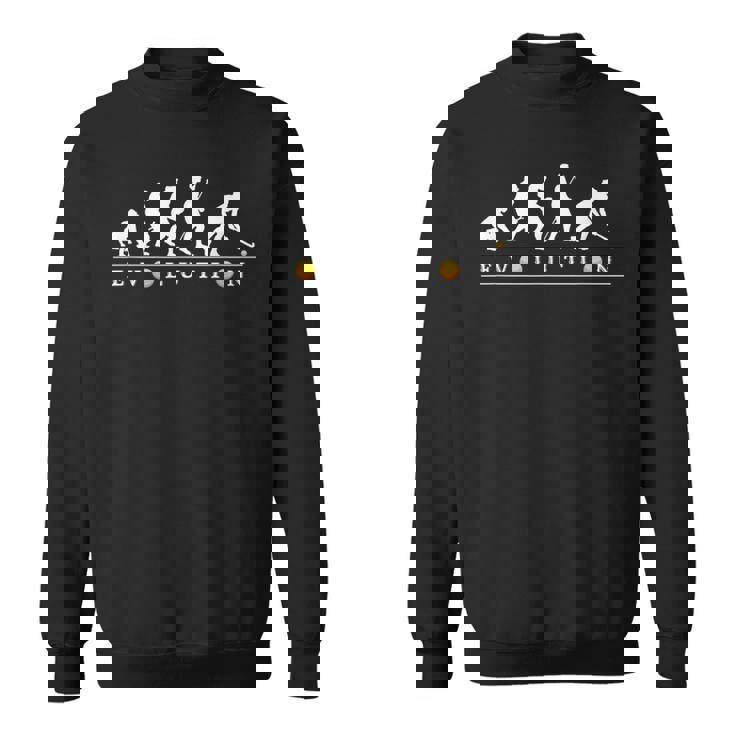 おもしろフィールドホッケー人類の進化 かっこいい ホッケーネタ デザイン フィールドホッケー選手 スウェットシャツ