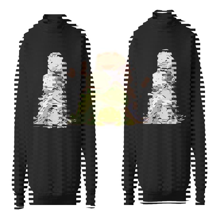 おもしろ爬虫類 かわいいトカゲ ヤモリ 動物 長袖tシャツ スウェットシャツ