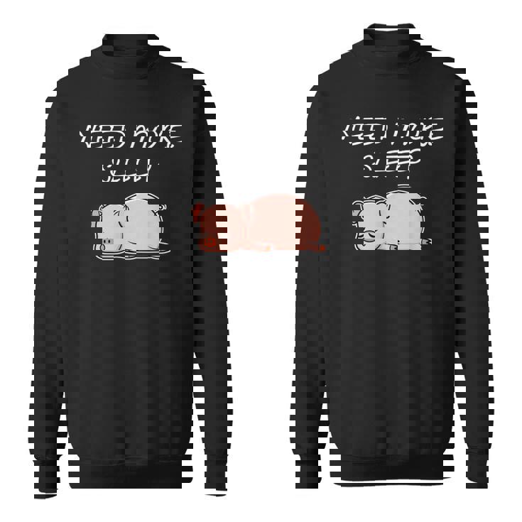 おやすみになる豚のパジャマデザイン スウェットシャツ