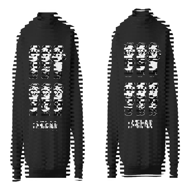 かわいいパンダ 太極拳 格闘技ギフト スウェットシャツ