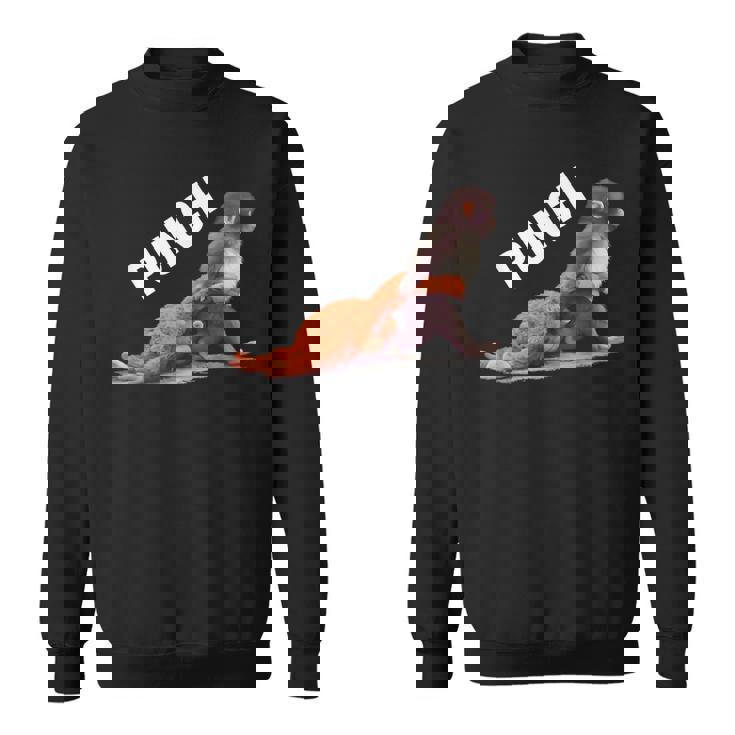 かわいい赤ちゃん猿の名前付きパンチシャツパンチモンキーサポーター スウェットシャツ