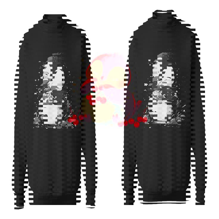 さくらんぼペンギン かわいい チェリー フルーツ アートワーク ペンギン好き スウェットシャツ