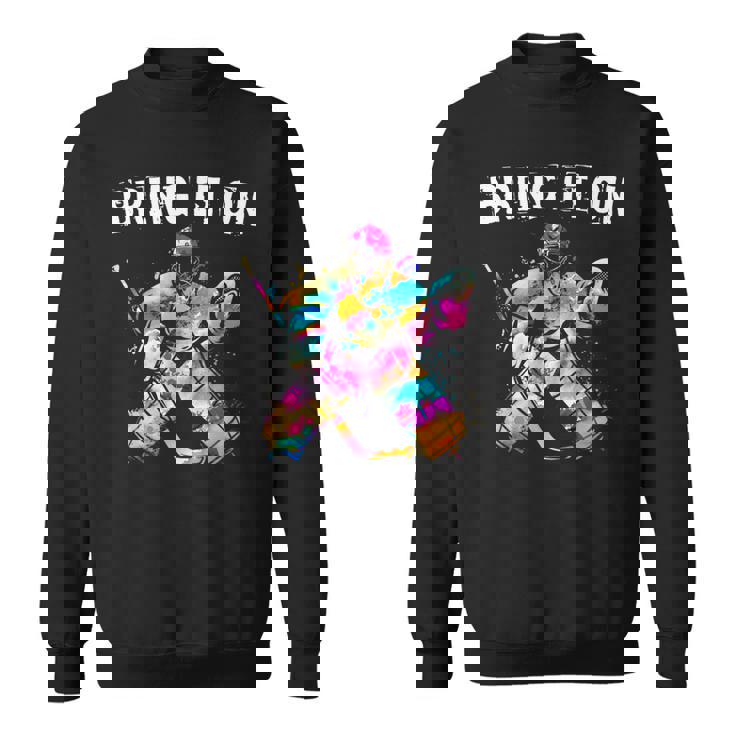 アイスホッケー選手 ゴールキーパー アイスホッケーゴールキーパーギフト スウェットシャツ