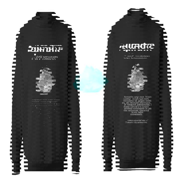 アクアマリンクリスタル 意味 アクアマリンの意味 定義 スウェットシャツ