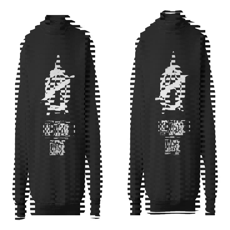 アナーキーサイン、カオス、パンク、パンクロック、アナーキー スウェットシャツ