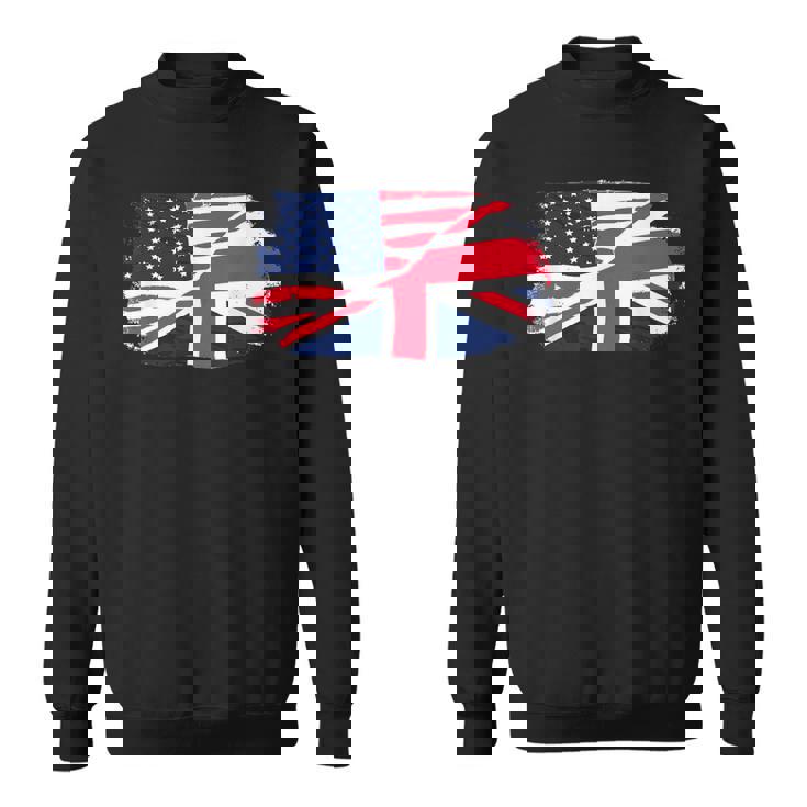 アメリカの国旗-ユニオンジャック-イギリスの国旗 Usa Flag Union Jack Uk Flag スウェットシャツ