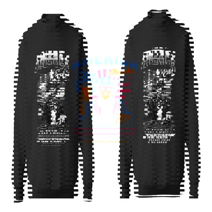 アメリカハッピー250 7月4日 独立記念日 長袖tシャツ スウェットシャツ