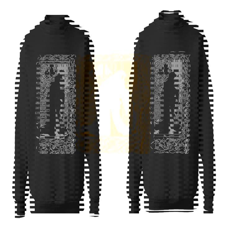 アールヌーボー、オーブリー・ビアズリー、ル・モルト・ダルサー、ギネヴィア 長袖tシャツ スウェットシャツ