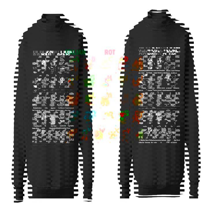 イタリアンブレインロットアルファベットキャラクター おもしろミーム スウェットシャツ