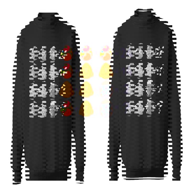 イースター数学教師、数学的数字パズル、イースターエッグ スウェットシャツ