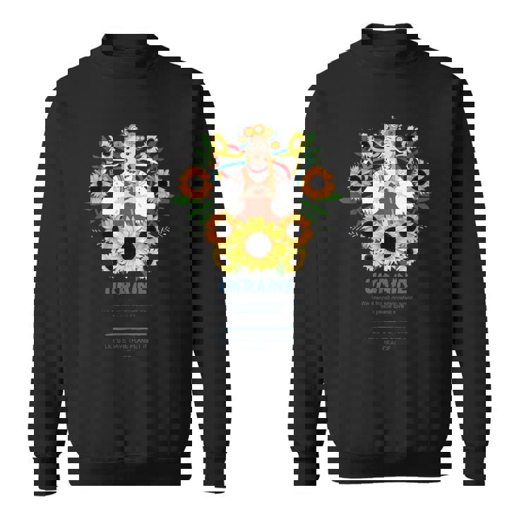 ウクライナガール、ウクライナを支援 スウェットシャツ