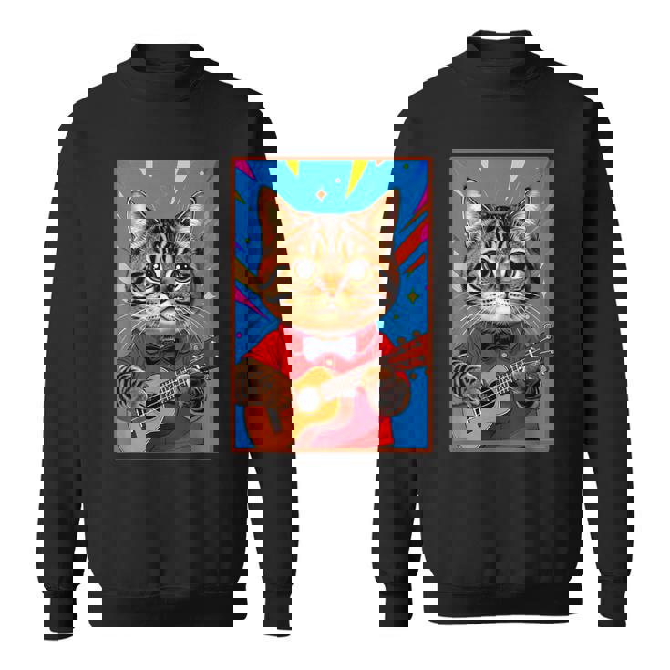 ウクレレ猫 スウェットシャツ