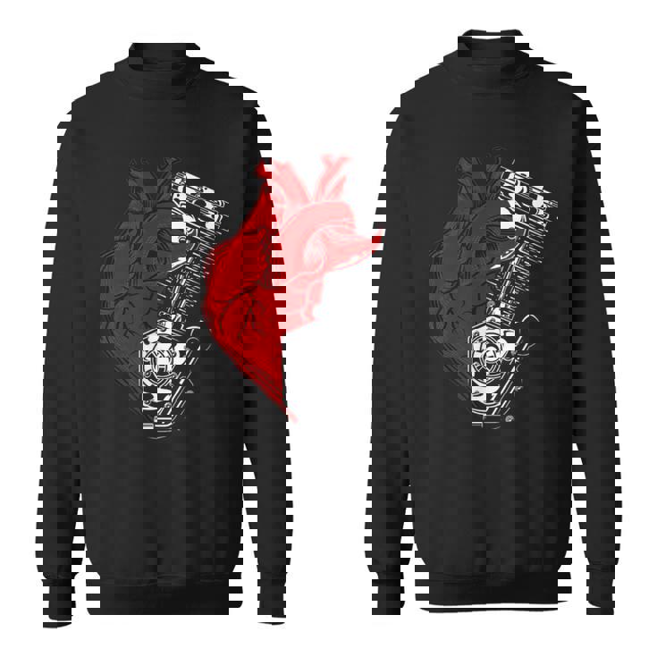 オートバイ エンジン バイカー アンチバレンタインデー 面白いグラフィック スウェットシャツ