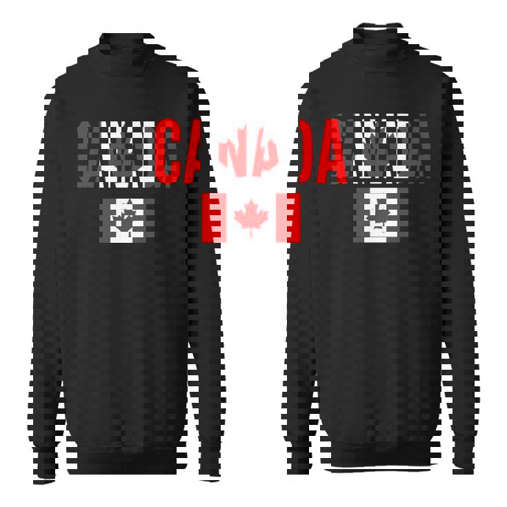 カナダ カナダの国旗 長袖tシャツ スウェットシャツ