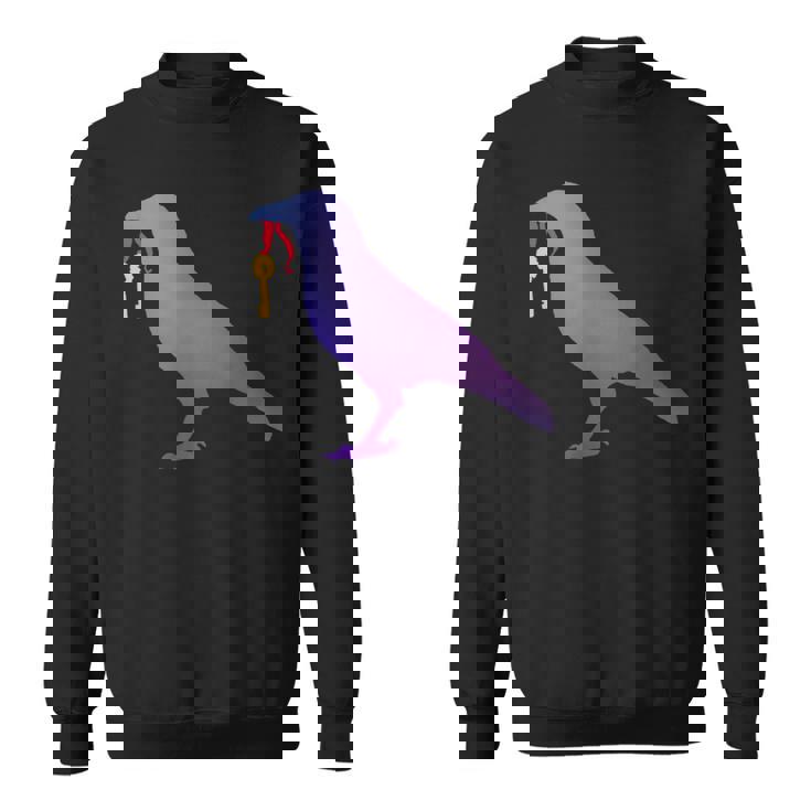 カラス カラス カラス シャツ ゴールド キーホルダー 青い鳥 カラス スウェットシャツ