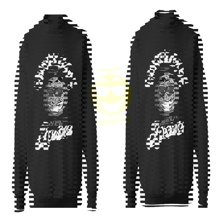 カンタロープ 素晴らしい農家 スイートメロン フルーツ愛好家 プランター スウェットシャツ