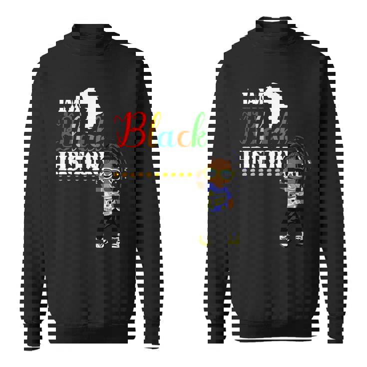 キッズ アイ・アム・ブラック・ヒストリー・シャツキッズガールズブラック・ヒストリー・マンス用 スウェットシャツ