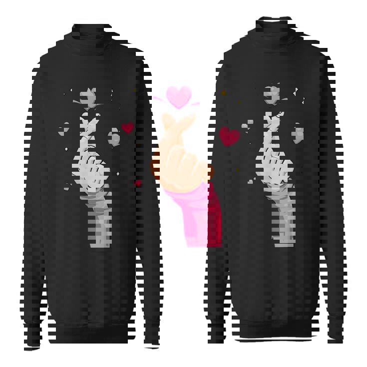 メンズ レディース キッズ グラフィックデザイン バレンタイン ハート ラブ スウェットシャツ