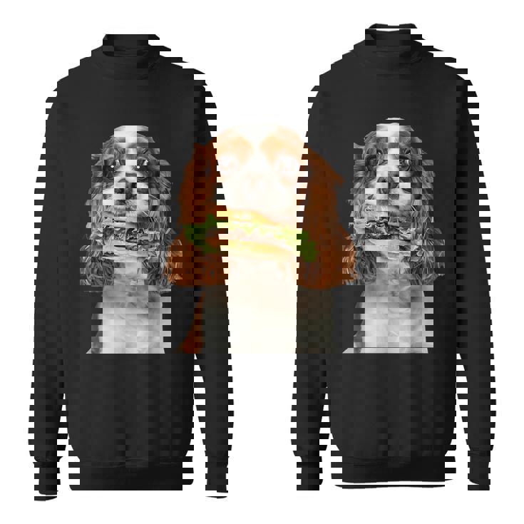 キャバリア・キング・チャールズ・スパニエル・バーガー スウェットシャツ