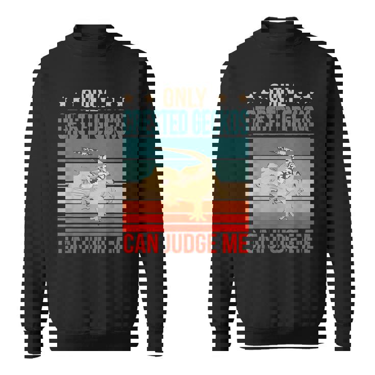 クレステッド・ゲッコーは私を判断できる 爬虫類 クレステッド・ゲッコー スウェットシャツ