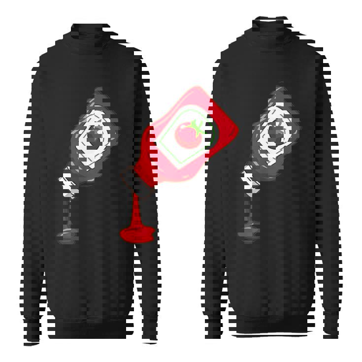 ケチャップをのせて面白いケチャップラバー スウェットシャツ