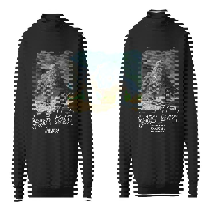 コモド島インドネシアコモドドラゴン スウェットシャツ