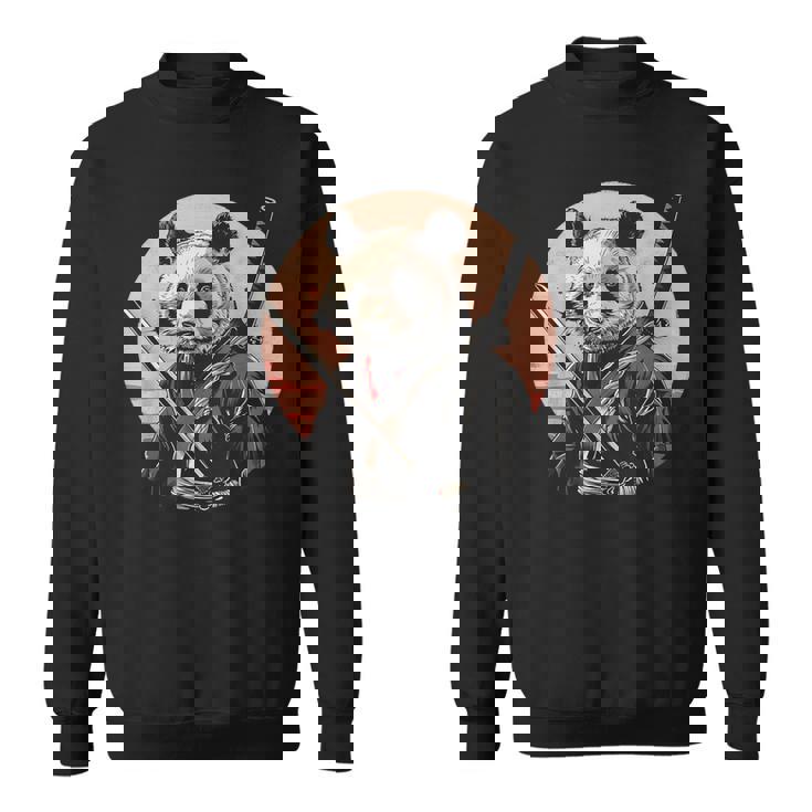 サムライパンダ 作品 日本美術 日本の忍者 パンダ スウェットシャツ