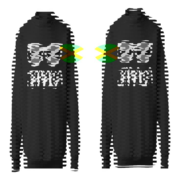 サングラス フラッグ ジャマイカ ジャマイカ 生まれ スウェットシャツ