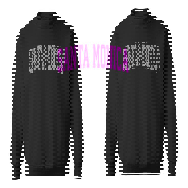 サンタモニカ カリフォルニア Ca ヴィンテージ アスレチック スポーツ ピンク デジ スウェットシャツ