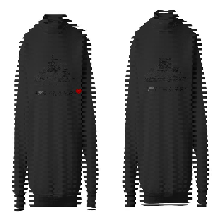 サンフランシスコ I Love Alcatraz アルカトラズ ヴィンテージ スカイライン ベイ カリフォルニア スウェットシャツ