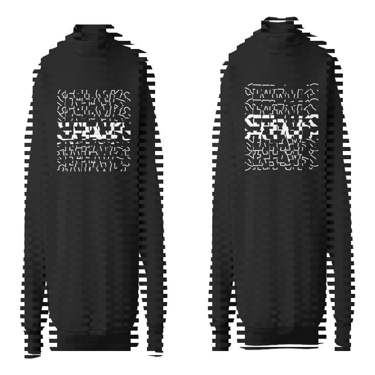 シーホークス 学校 スポーツチーム マスコット タウンゴーカレッジ アスリート スウェットシャツ