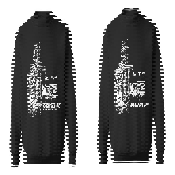 ジャズ・サックス レッツ・ジャズ・シング・アップlet's Jazz Thing Up 長袖tシャツ スウェットシャツ