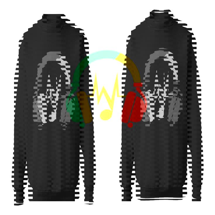 ジャマイカの国旗の色のデザインでレゲエの雰囲気を表現 スウェットシャツ