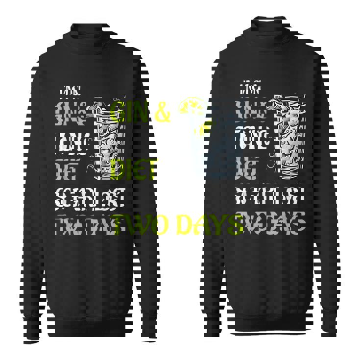 ジントニック ダイエット お酒 カクテル 面白い ドリンク スウェットシャツ