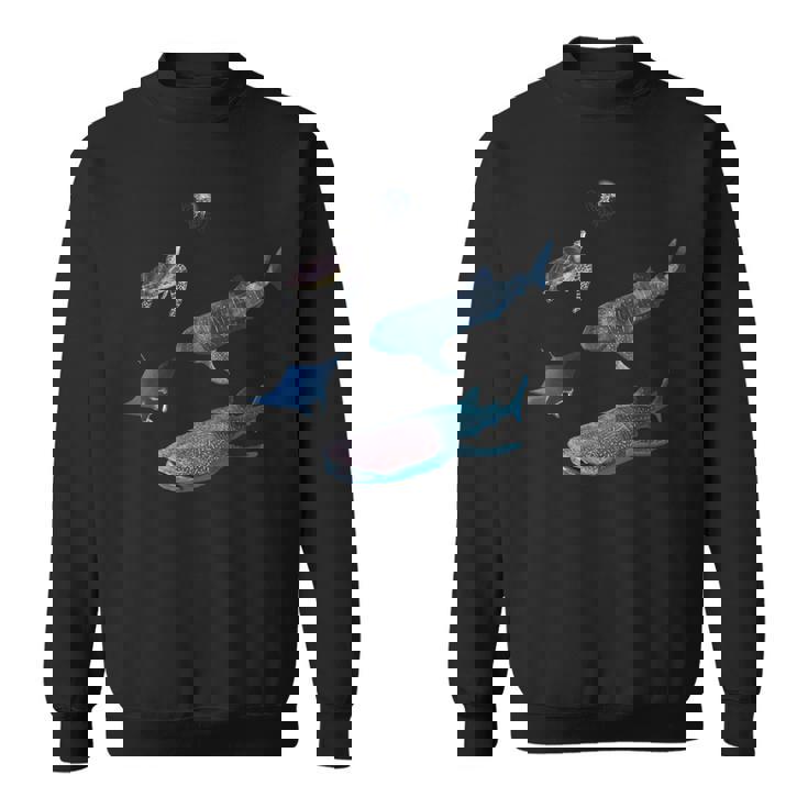 ジンベエザメ マンタ カメ クラゲ スウェットシャツ