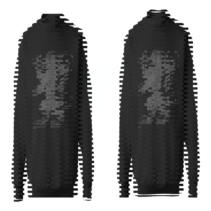 スコットランド国旗 ライオン 横行紋章 アンティーク調フラッグ スコットランド スウェットシャツ