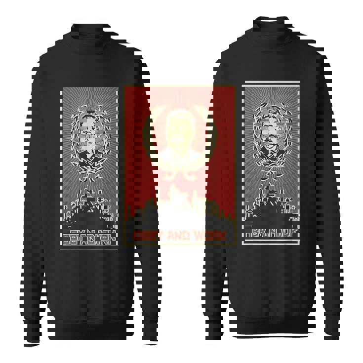 スターリンsovi8ヴィンテージプロパガンダに従い、働きます。 スウェットシャツ