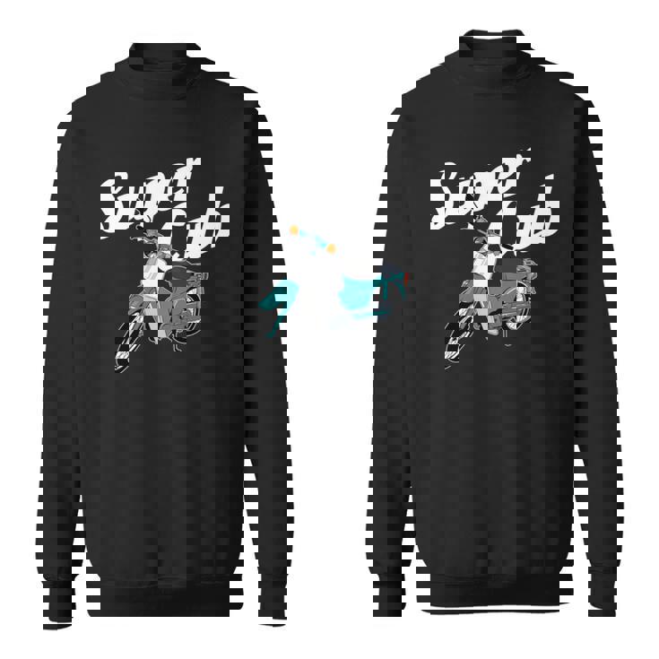 スーパーカブ 50 110 125 バイク ミニ モト スクーター カスタム 原付 二種 長袖tシャツ スウェットシャツ