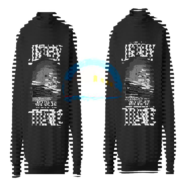 タイタニック号を愛する少年 ヴィンテージ船 タイタニック愛好家 スウェットシャツ