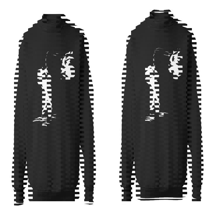 タコ釣り漁師 長袖tシャツ スウェットシャツ