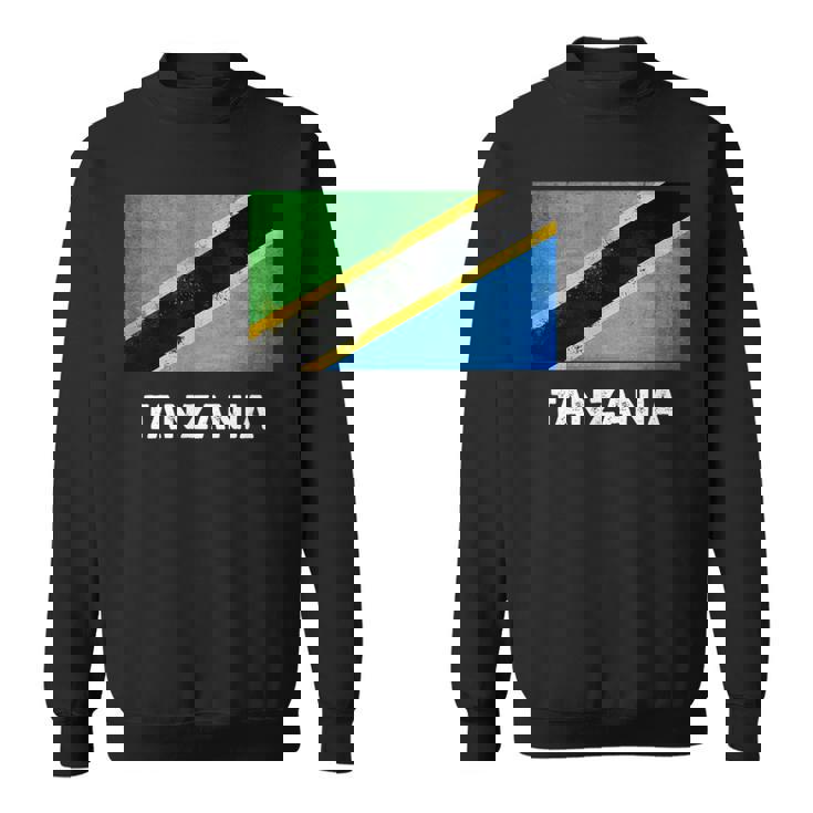 タンザニア国旗tシャツ スウェットシャツ