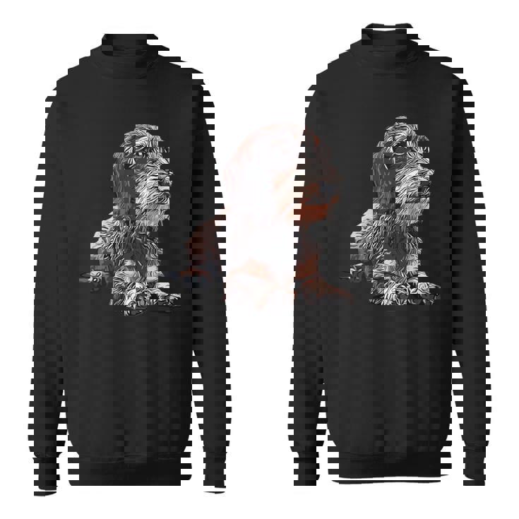 ダックスフンド ワイヤーヘア 長袖tシャツ スウェットシャツ