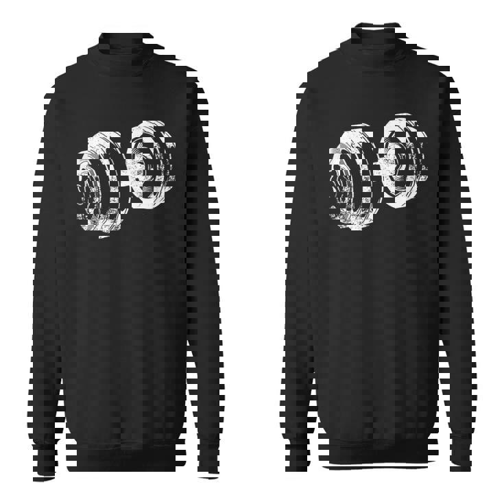 ダンベルデザインフィットネス上腕二頭筋トレーニング スウェットシャツ