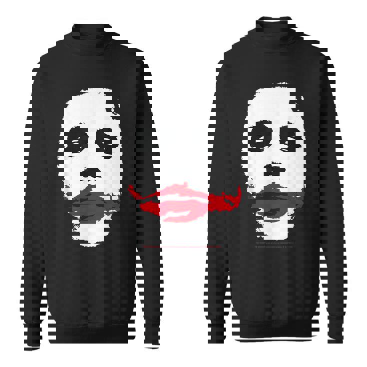 ダークナイトジョーカーの顔 ミニマリスト 象徴的なイメージ スウェットシャツ