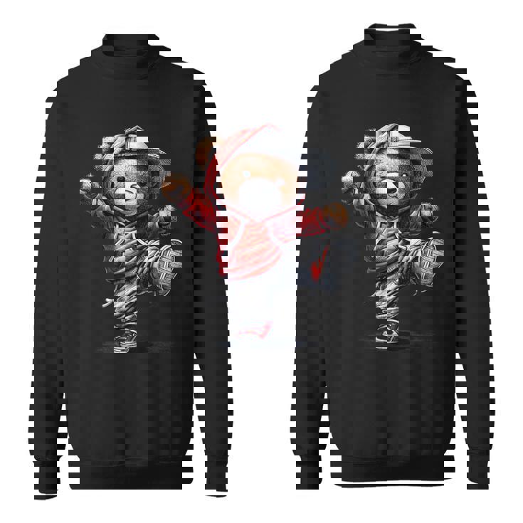 テディ愛好家やキッズダンサーのための面白いクマ スウェットシャツ